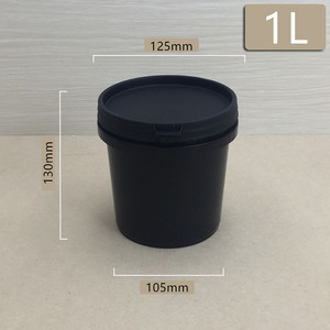 Nhà Máy Bán Hàng Trực Tiếp Nhỏ Lớn 20L 5 Gallon Cấp Thực Phẩm An Toàn Trắng Đen Nhựa Xô Có Nắp Đậy Và Xử Lý Nhựa Thùng - Product Image 2