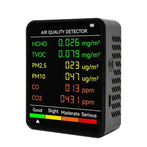 Air Quality Detector ZN-MT07 LCD Display 6-in-1 Formaldehyde PM2.5 CO2 TVOC Monitor - Product Image 1