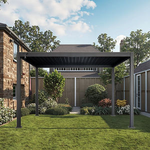 2025 personnalisé Yoho Gazebo extérieur jardin Pergola pavillon et Gazebo 3*6*2.5m persiennes aluminium Durable toutes saisons Offre Spéciale - Product Image 5