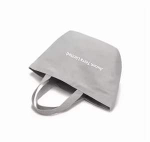 Sac à main en toile personnalisé et durable, fermeture éclair en toile, nouveau design, sac de shopping en toile tendance, logo réutilisable - Product Image 3