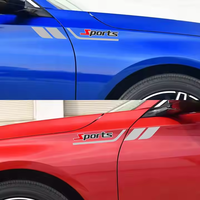 Autocollant de rétroviseur professionnel personnalisé pour voitures de sport Autocollant de logo de voiture étanche