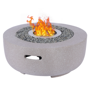 Foyer de table portable en béton, foyer <span class=keywords><strong>bio</strong></span> à l'éthanol pour intérieur, foyer rond de table à alcool pour intérieur et extérieur - Product Image 3