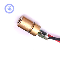 Mini Size 6mm 3-5v 5mw 520nm Laser Module Green Dot Focusable