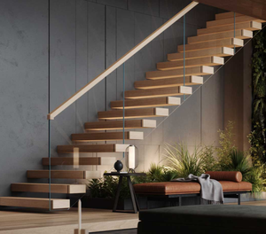 CBMMart <span class=keywords><strong>Escalier</strong></span> intérieur moderne personnalisé <span class=keywords><strong>Escalier</strong></span> flottant en bois massif de style américain pour nouvelle maison <span class=keywords><strong>ou</strong></span> rénovation - Product Image 1