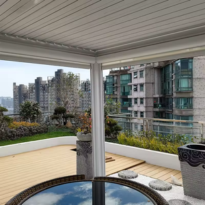 Pergola en aluminium confortable, écologique, résistante aux intempéries, moderne, pour l'extérieur, espace de loisirs, parasol, bâtiments de jardin, balcon - Product Image 4