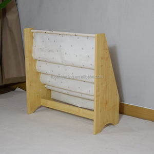 ชั้นวางหนังสือเด็กดีไซน์ใหม่ทำจากไม้ ชั้นวางของแบบเปิด 4 ชั้นสำหรับห้องเด็ก - Product Image 3