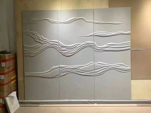 Роскошные ПВХ 3D художественные настенные панели для домашнего декора современный классический стиль для гостиной отеля Спальня и телевизор водонепроницаемый фон - Product Image 2