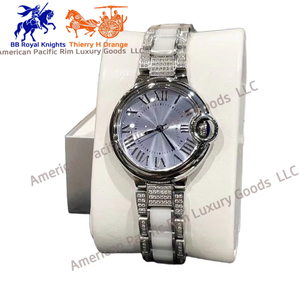 Reloj de Lujo para Mujer, Elegante Reloj de Pulsera de Cuarzo con Diamantes en Oro Rosa, Reloj de Cerámica Resistente al Agua, Regalo - Product Image 6