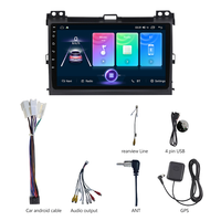 Écran tactile de voiture universel multimédia lecteur MP3 Wifi caméra pour Land Cruiser Prado 120 3 2002 - 2009 Toyota N1 G37 Android Auto
