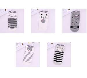 Ragazze adolescenti Bella Orecchio di Animale Della Banda Stella Tubo Corto Alla Caviglia Calzini - Product Image 4