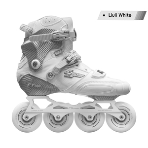 Nhà Máy giá bán buôn trẻ em người lớn ngoài trời sợi carbon Skate giày với 4 bánh xe con lăn Giày trượt - Product Image 1
