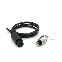 Connecteur rv enfichable à 2 broches, en acier inoxydable, pour cadre de mer humide, mchb2m, MCIL2F, ip69