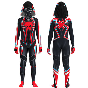 Costume de cosplay pour adulte Miles <span class=keywords><strong>Morales</strong></span>, super-héros, film et télévision, combinaison en spandex, combinaison Spiderman pour enfants, garçons, Halloween Kig - Product Image 1