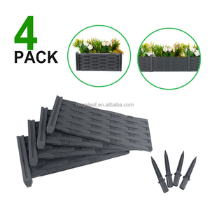 Borde de Césped Plegable Ecológico de Ratán y Plástico, Sin Necesidad de Excavación, Doble Uso, Impermeable, Fácil de Montar - Product Image 1