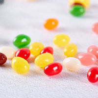 Chinese Bulk Wholesale Mixed Multi Fruit Flavored Sour Sweet Rainbow Beans Sugar Soft Chewy Candy