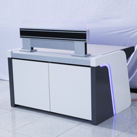 Bureau modulaire personnalisé, console centrale de commande, panneau de commande LED moderne