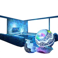 Projecteur d'étoiles, nébuleuse galactique, lumière de nuit multicolore, haut-parleur, minuterie activée par le son, télécommande - Projecteur LED moderne en forme d'œuf de dinosaure