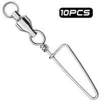 Connecteur de pêche à la traîne à grande vitesse Coastlock Snap roulement à billes de pêche émerillons en acier inoxydable accessoires de pêche Clip