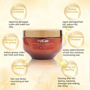 Crème réparatrice capillaire sèche premium à marque privée avec huile d'argan et collagène pour une restauration profonde des dommages - Product Image 3