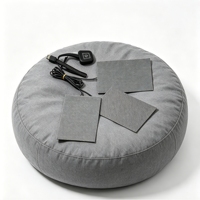 Kit de 3 láminas calefactoras de grafeno con un controlador para tres películas calefactoras, tamaño y voltaje personalizables para chalecos, chaquetas y pantalones con calefacción.
