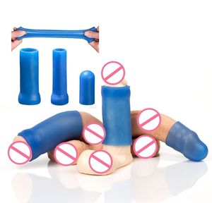 Alle Größen <span class=keywords><strong>Penis</strong></span> hülsen Extender Gummi Eichel Abdeckung Zubehör 9 Zoll wieder verwendbare Silikon hülle für <span class=keywords><strong>Penis</strong></span> vergrößerung bahre - Product Image 1