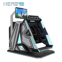 Simulateur de vol VR 360 de montagnes russes de parc d'attractions de HEROVR deux sièges
