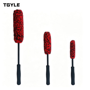 Brosses de nettoyage pour jantes et pneus de voiture avec long manche en PP souple pour le lavage automobile - Product Image 1