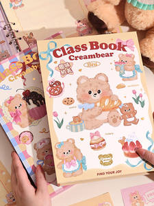 Libreta de Direcciones de Hojas Sueltas Conmemorativa de Graduación de Sexto Grado, Estilo Oso Crema, para Estudiantes de Oficina - Product Image 5