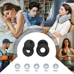 ชุดอุดหูซิลิโคนกันเสียงรบกวนสำหรับนอนหลับ ขนาดมาตรฐาน EU Patent 5 พร้อมแผ่นโฟมกรองเสียง ปลอดภัยด้วยแถบรัด - Product Image 5