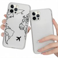 Coque de téléphone compatible avec iPhone 18 Pro, coque de protection en silicone pour iPhone 16 Pro Max, antichoc, transparente, avec airbag