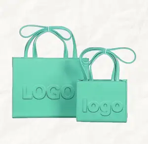 Custom Logo New Handbag Fashion PU Leather Ladies Shoulder Bag Jelly Light Luxury Brand Girl Bag gold tote bags - pu leather