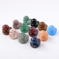 Vente en gros de sculptures d'animaux en cristal décoration de pierres précieuses créatives artware ornements de canard en pierre naturelle de quartz rose