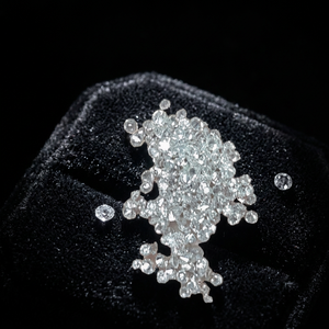 Diamants synthétiques en stock complet, 1,0 mm-4,3 mm, petits diamants en vrac HPHT CVD cultivés en laboratoire, couleur VS2, taille brillant ronde E, percés au laser - Product Image 6