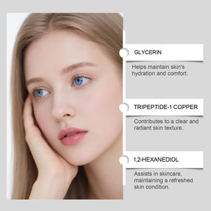 Copper Peptide Serum Facial Moisturizing Nourishing Hydrating Ageless Glow Radiance 30ml Acne Fade <b>Face</b> Serum - Product Image 5