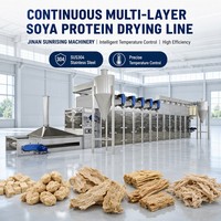 Ligne de production de nuggets de soja texturés à double vis robuste pour protéines végétales