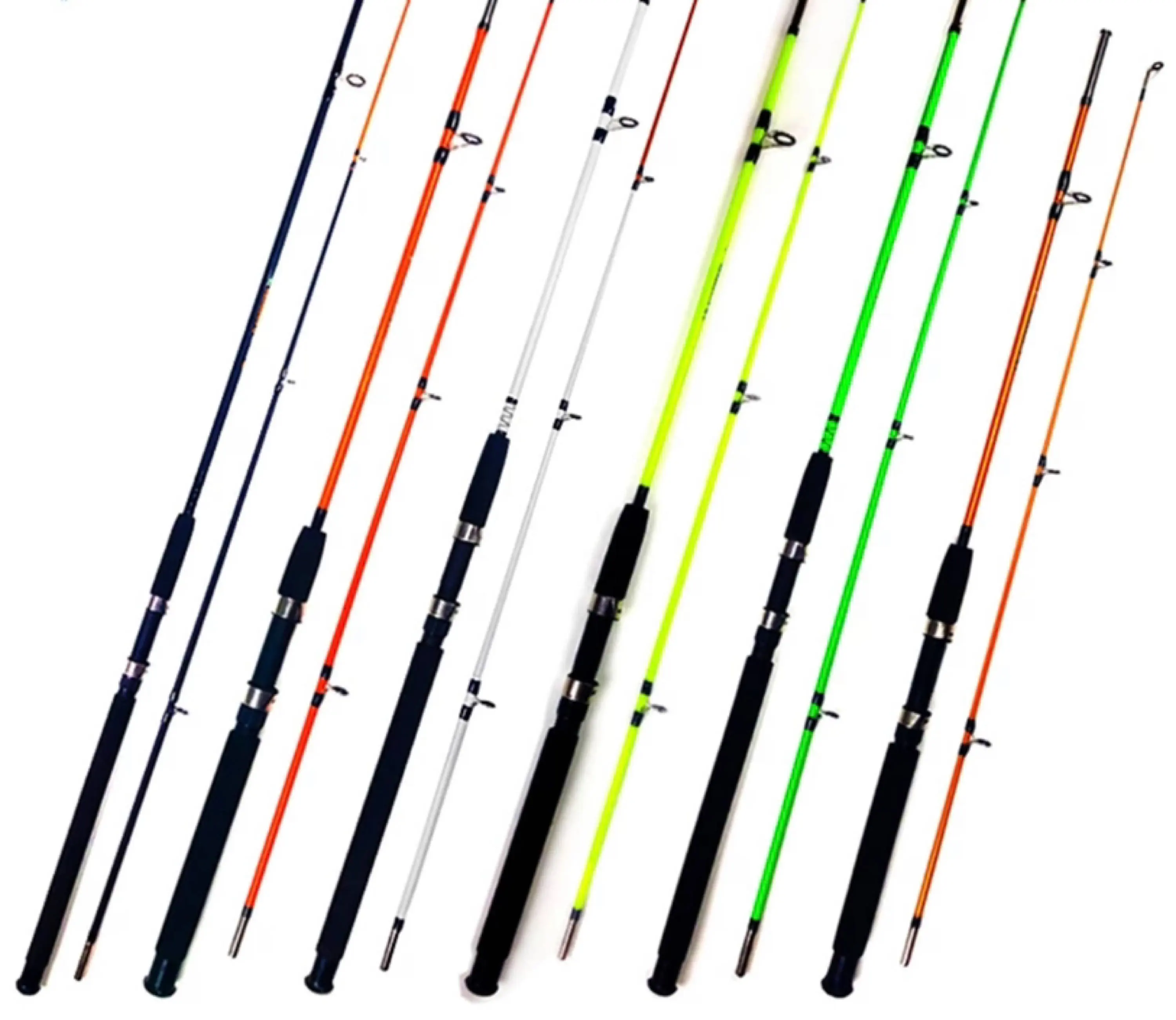 Strong and Resilient 2 section solid glass fiber fishing surf rod fiberglass fishing rod