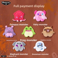 Fuggler Bigg Fugg Q Edition Peluche Monstre Dentu Mignon et Moche, Jouet Squishy Tendance et Original, Cadeau de Collection pour Enfants de 5 à 7 Ans, en Coton PP