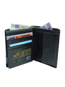 Cartera de Cuero Genuino de Alta Gama, Duradera y de Moda, con Tarjetero y Forro de Poliéster para Hombre - Product Image 6