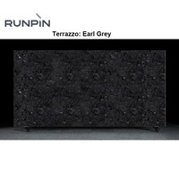 Dalle de pierre inorganique Runpin Earl Grey, classe A1, ignifuge, fabricant