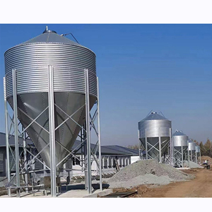 New Gà Trang Trại Cổ Phiếu Thức Ăn Silo Thép Mạ Kẽm Cho Gia Cầm Pan Cho Ăn Hệ Thống Cổ Phần Chính Dòng Silo Hạt Lưu Trữ Sử Dụng - Product Image 3