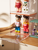 Boîte de rangement pour figurines de luxe personnalisée en PS haute transparence, empilable, durable, vitrine pour figurines en stock