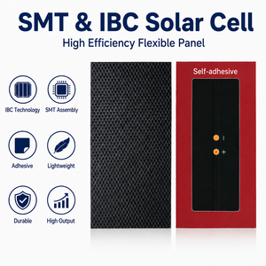 Mini module <span class=keywords><strong>solaire</strong></span> ETFE pour la production d'énergie 3W 5W 10W, panneau <span class=keywords><strong>solaire</strong></span> 5V-18V, panneau PV auto-adhésif pour IoT, bricolage, traceur GPS - Product Image 1