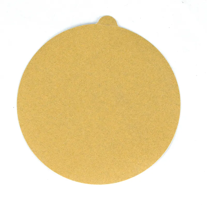 Disco di carta abrasivo giallo rotondo da 9 pollici dischi di levigatura per cartongesso autoadesivi da 225mm per levigatrice per cartongesso