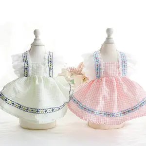 Dog Clothes - Spring/Summer Thin Cat Princess Dresses Wholesale, Lace and Ruffles for Small Breed Dogs - Teddy Pet Apparel