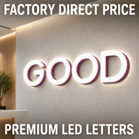 Enseigne publicitaire LED 3D vintage personnalisée avec éclairage frontal et bandes LED IP65 pour devanture de magasin, café, boulangerie, boutique de vêtements