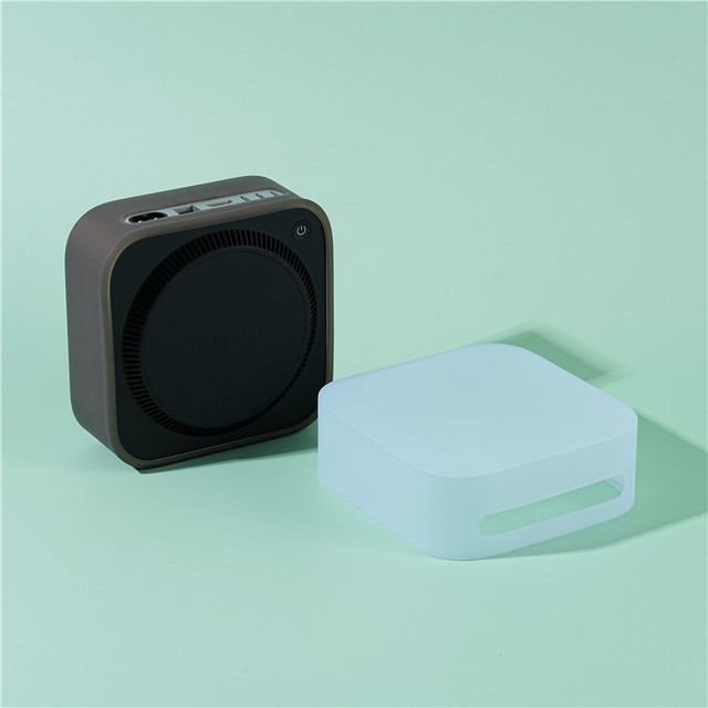 2024 M4 Mac Mini Silicone Case Cover Anti-Dust Shockproof Scratch Resistant Skin Protector Easy Clean Soft Shell