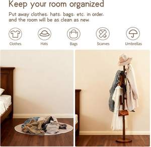 <span class=keywords><strong>Porte</strong></span>-vêtements en bambou Cactus, <span class=keywords><strong>porte</strong></span>-vêtements autoportant avec 6 crochets pour adultes et enfants, <span class=keywords><strong>porte</strong></span>-<span class=keywords><strong>manteau</strong></span> robuste pour entrée, <span class=keywords><strong>chambre</strong></span> à coucher, coin - Product Image 2