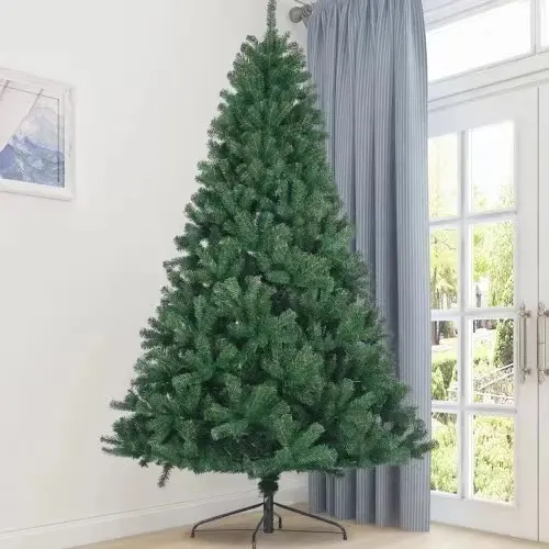 2022 Xmas Tree High Quality Green PVC 90CM-300CM PE&PVC Mixed New Made Artificial Christmas Tree With Ornaments