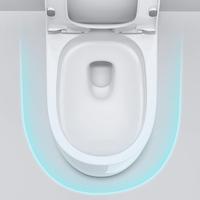 WC monobloc sans bride en céramique blanche de haute qualité, certifié CE, à poser au sol, pour lavabo et villa