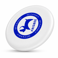 Disque volant interactif TPE blanc pour chien, 230 mm, style moderne classique, jouet de chasse en extérieur